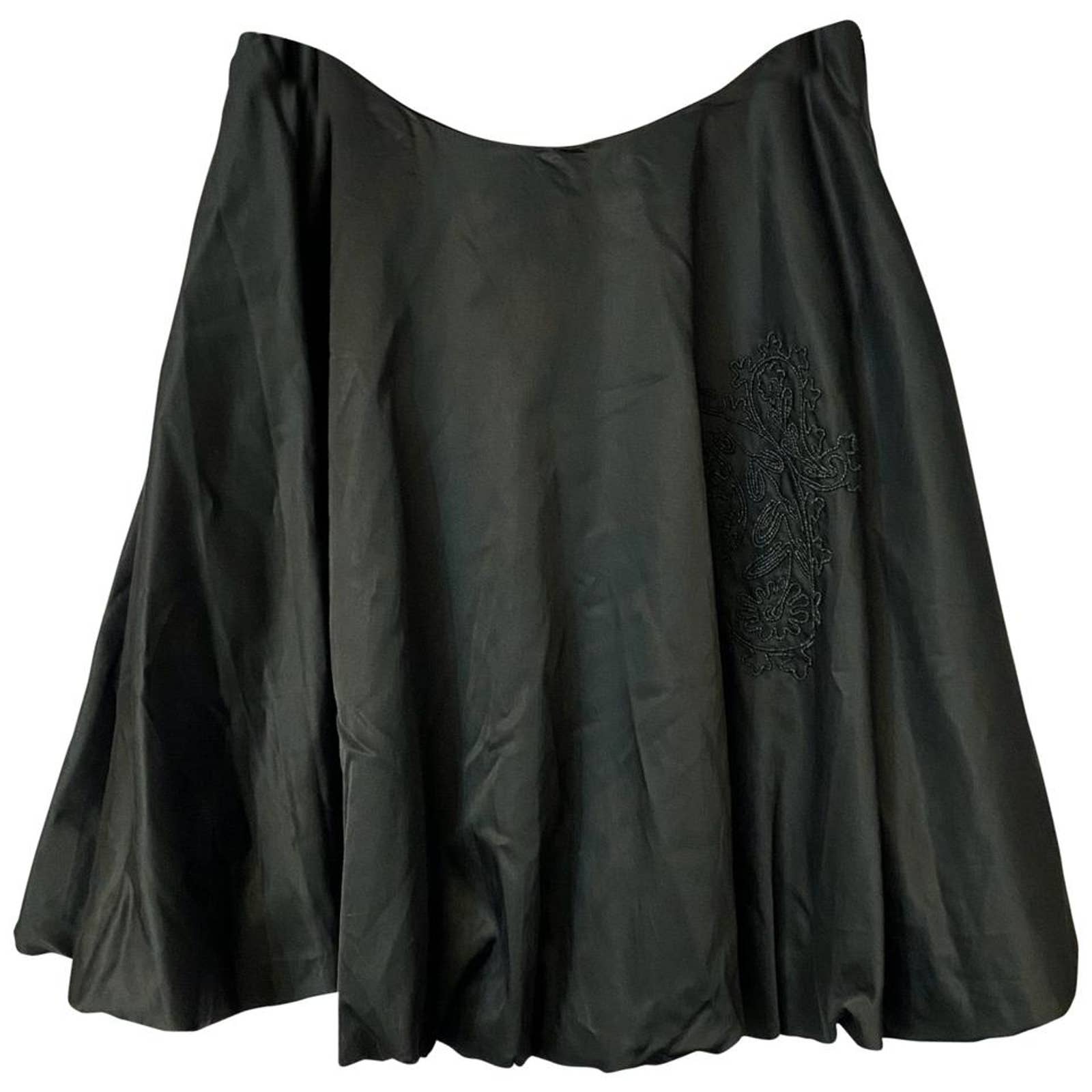 Sonia Fortuna Firenze Made In Italy Black Skirt 46